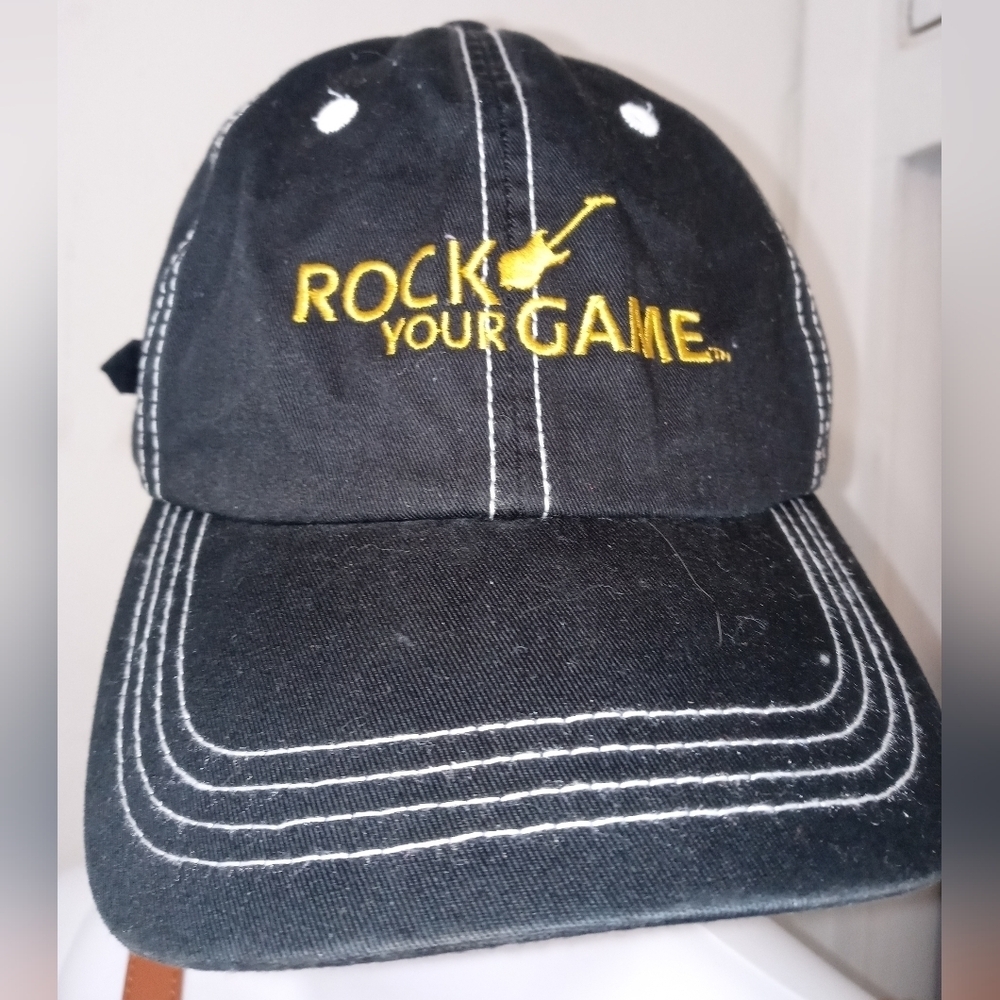 AHEAD Hard Rock Cafe Punta Cana "ROCK YOUR GAME"  ADJUSTABLE BLACK CAP UNISEX